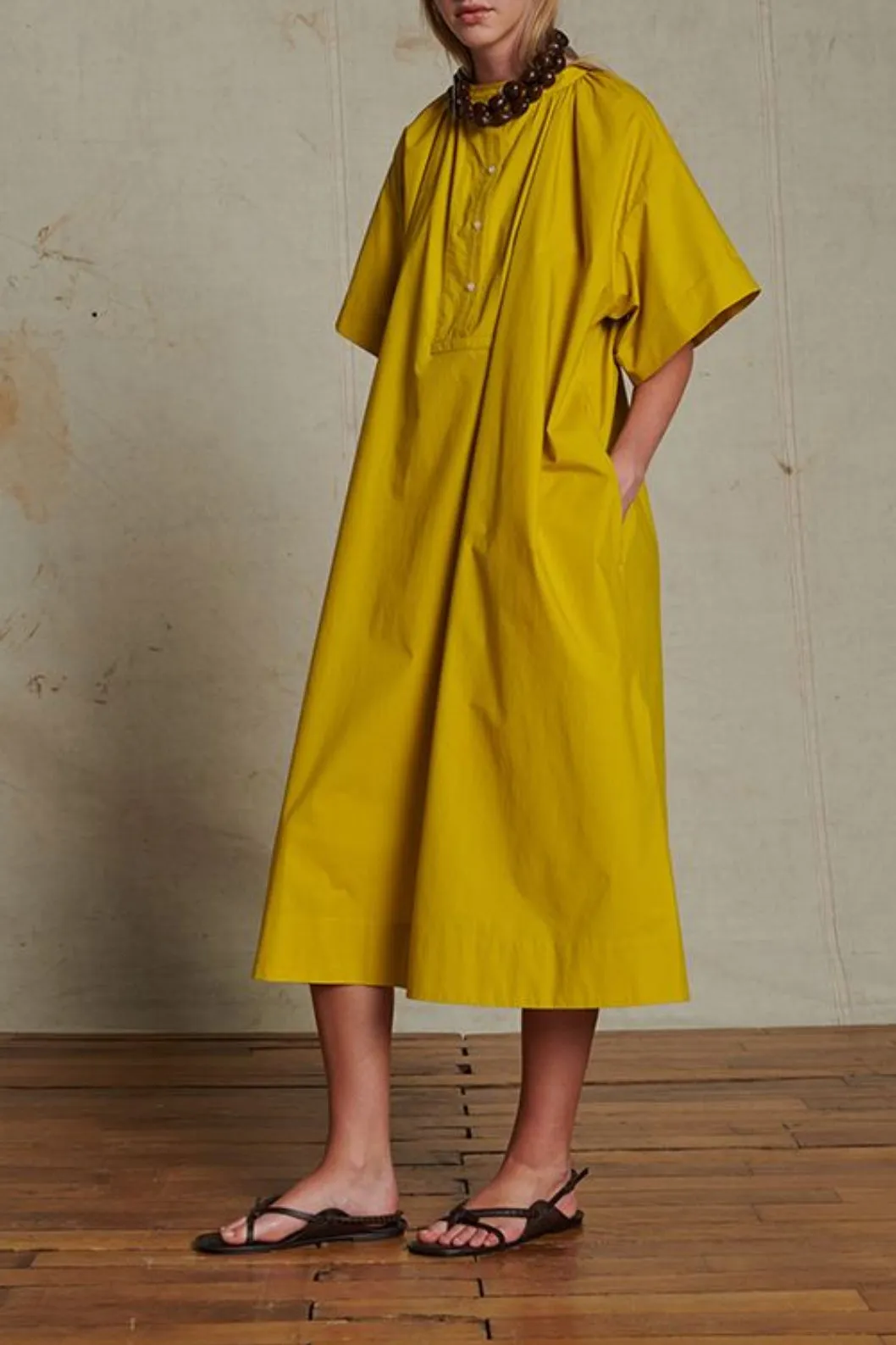 Athena Dress - Jaune Dore