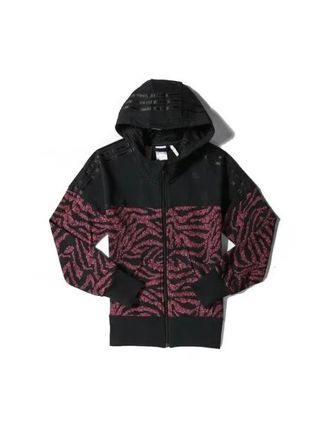 Black Adidas Jacket - Girls Hoodie