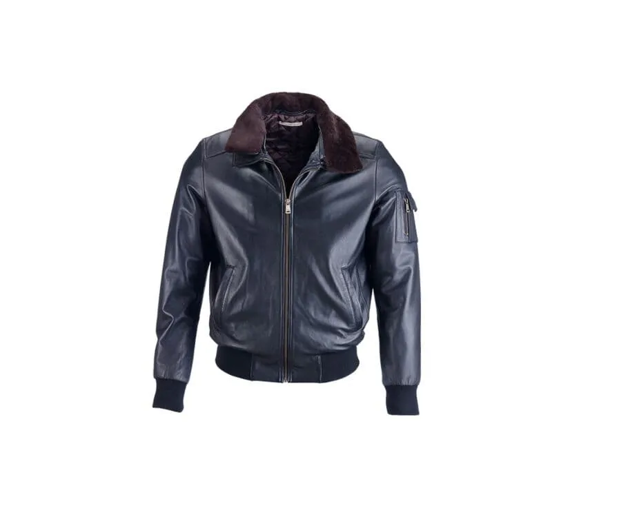 Black Leather Aviator Jacket - EVERETT II | Men's Fashion & Style | SHOP NOW