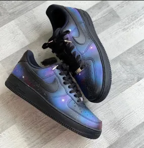 Black Nike Air Force 1 Low - Women's Size 7.5 - Custom Order - Invoice 1 of 2