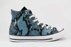 Black Pitone Azzurro Converse All Star