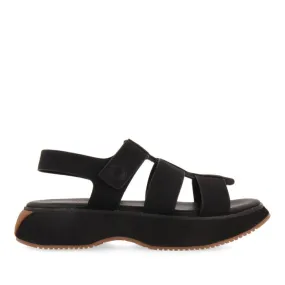 BLACK SPORTS SANDALS CRAB TYPE FOR WOMEN GWEEK