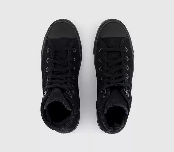 Black Winter Converse All Star Hi