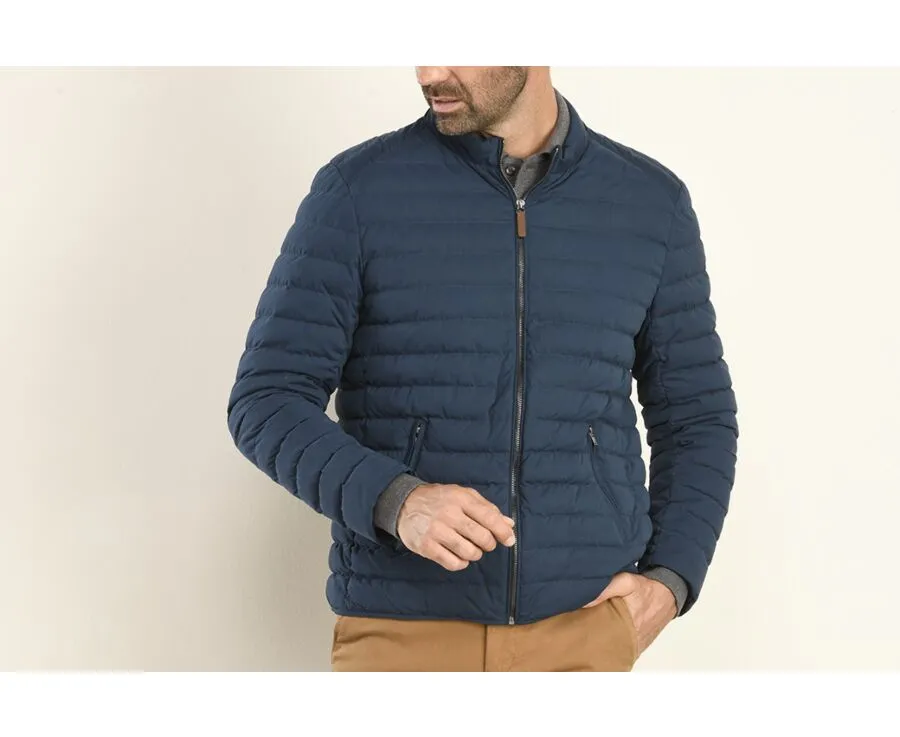 Blue Lightweight Puffer Jacket with Pigeon Design - SVEN II