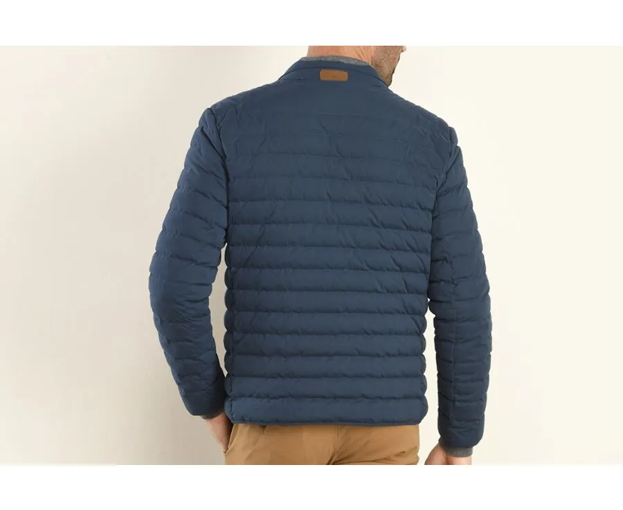 Blue Lightweight Puffer Jacket with Pigeon Design - SVEN II