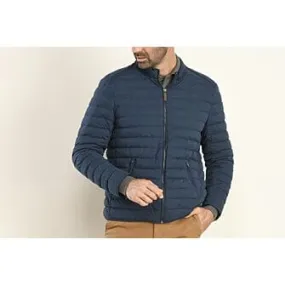 Blue Lightweight Puffer Jacket with Pigeon Design - SVEN II