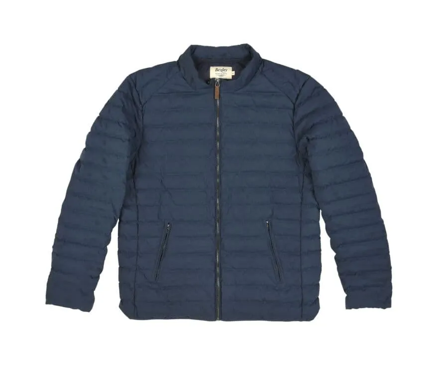 Blue Lightweight Puffer Jacket with Pigeon Design - SVEN II