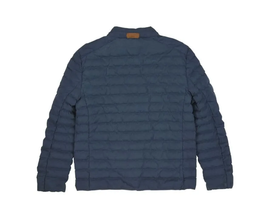 Blue Lightweight Puffer Jacket with Pigeon Design - SVEN II