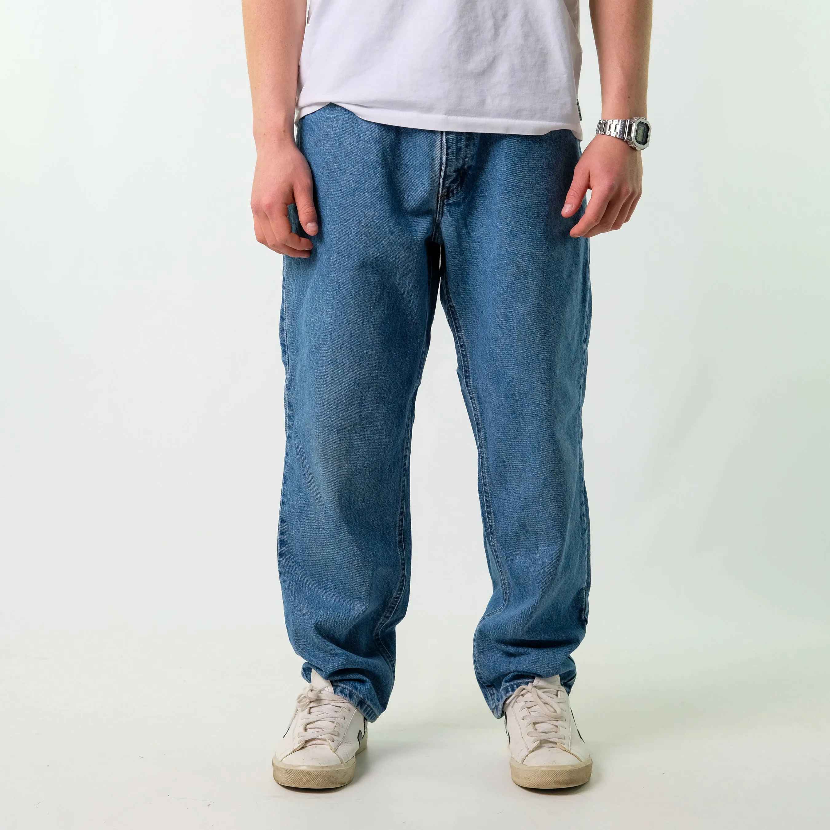 Blue y2ks Carhartt Denim Jeans Baggy Pants (38x30)