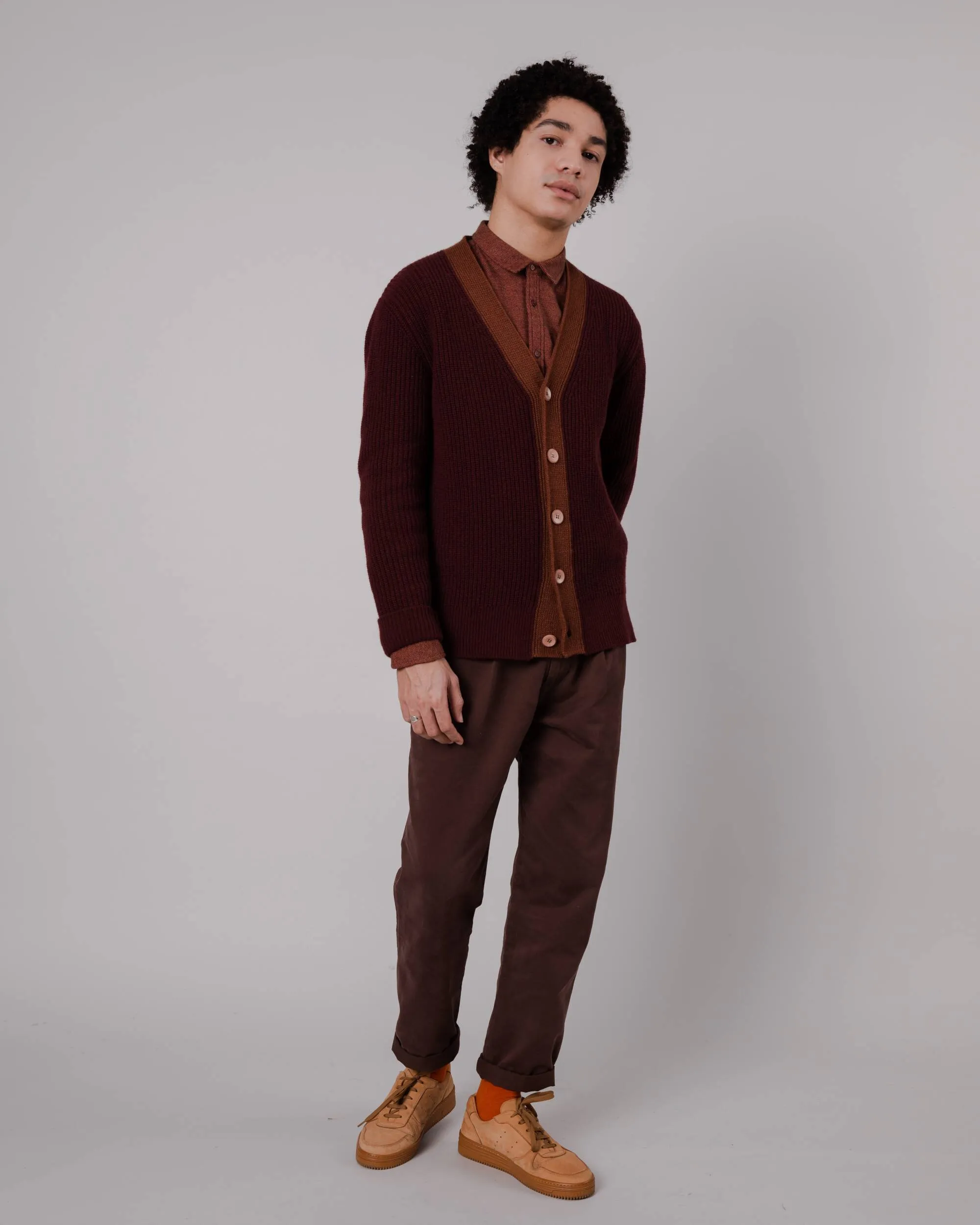 Brown Wool Cardigan