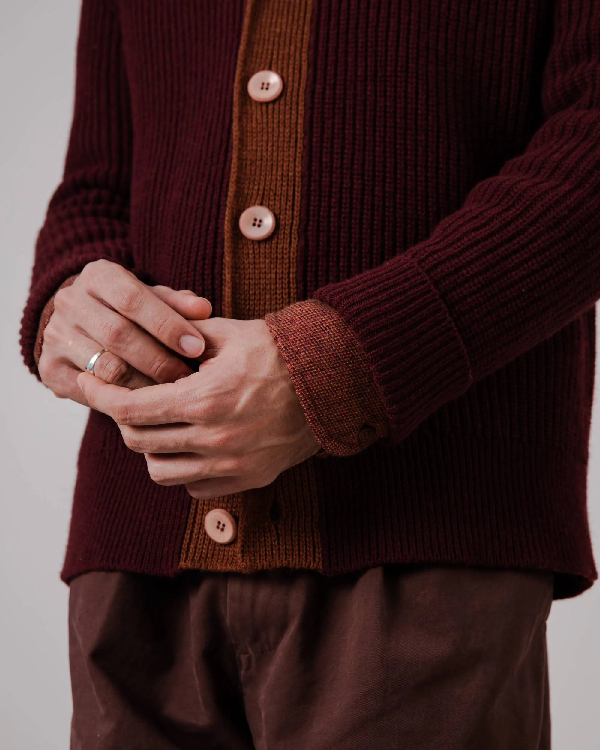 Brown Wool Cardigan