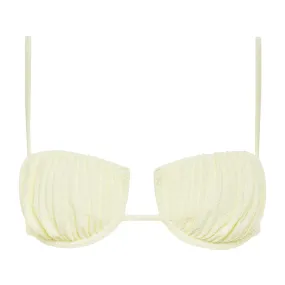 Buttercream Rib Petal Bikini Top - Top Result