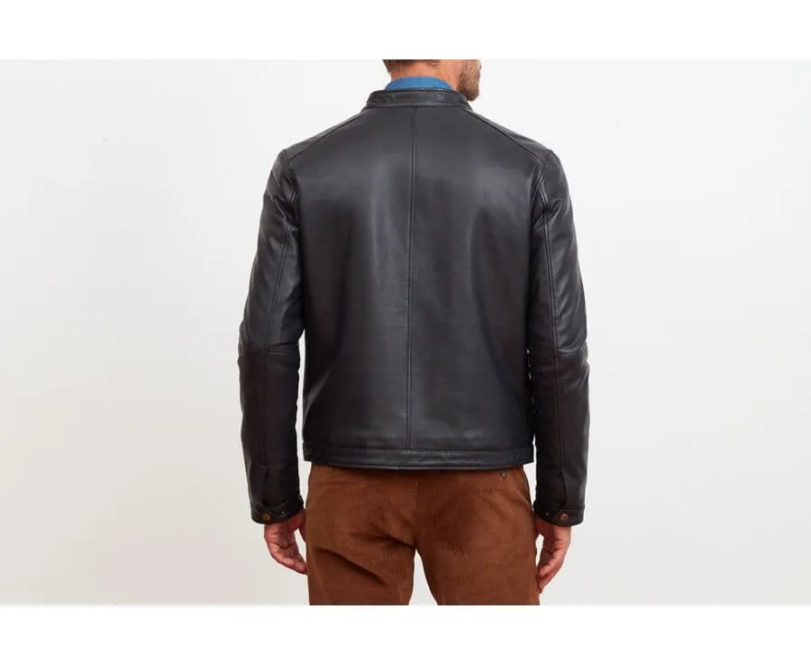 Buy CARTER Black Leather Jacket