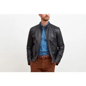 Buy CARTER Black Leather Jacket