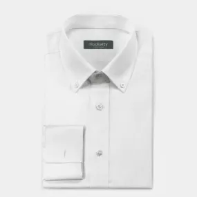  Camisa Blanca puño doble mezcla algodón button down