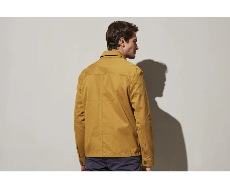 Caramel Cotton Jacket for Men - FÉLICIEN