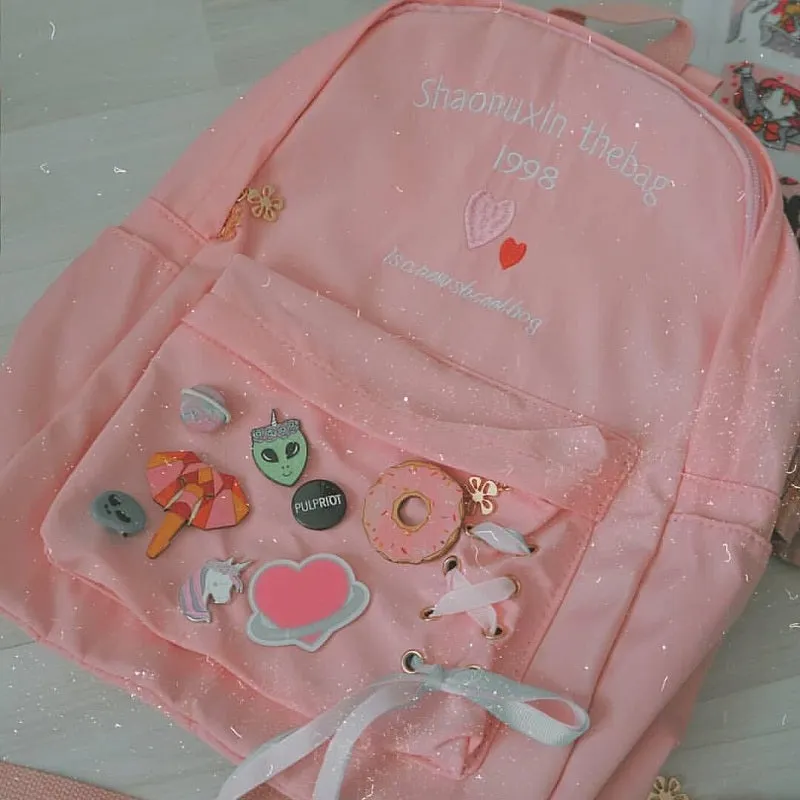 Chic Love Letter Embroidery Backpack Review