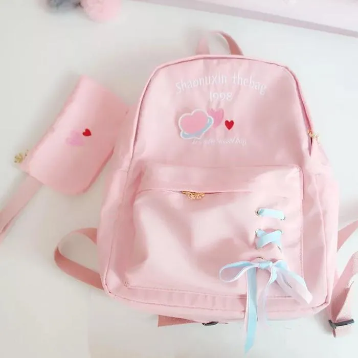 Chic Love Letter Embroidery Backpack Review