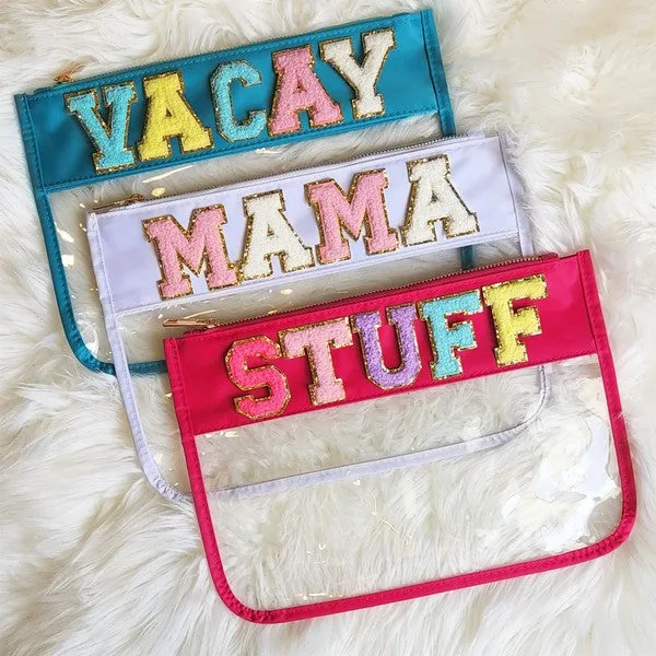 Clear Varsity Letter Pouch — Buy Now!