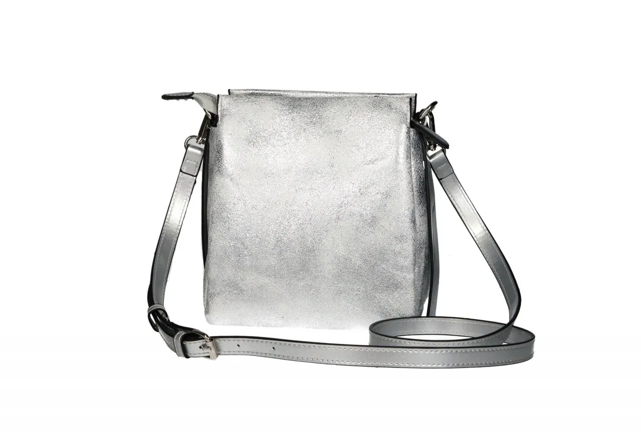 Cocktail Silver Hanging Side Straps Bag