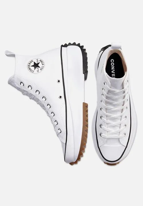 Converse 166800C Run Star Hike Hi White Shoes