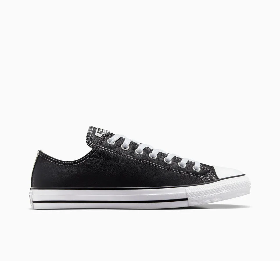 Converse Chuck Taylor All Star Black Leather Low Top 132174C