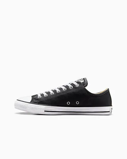 Converse Chuck Taylor All Star Black Leather Low Top 132174C