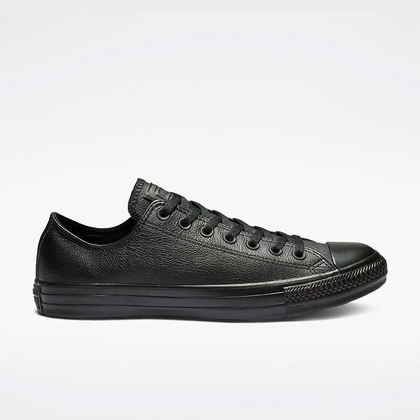 Converse Chuck Taylor All Star Leather Black Low Top - 135253