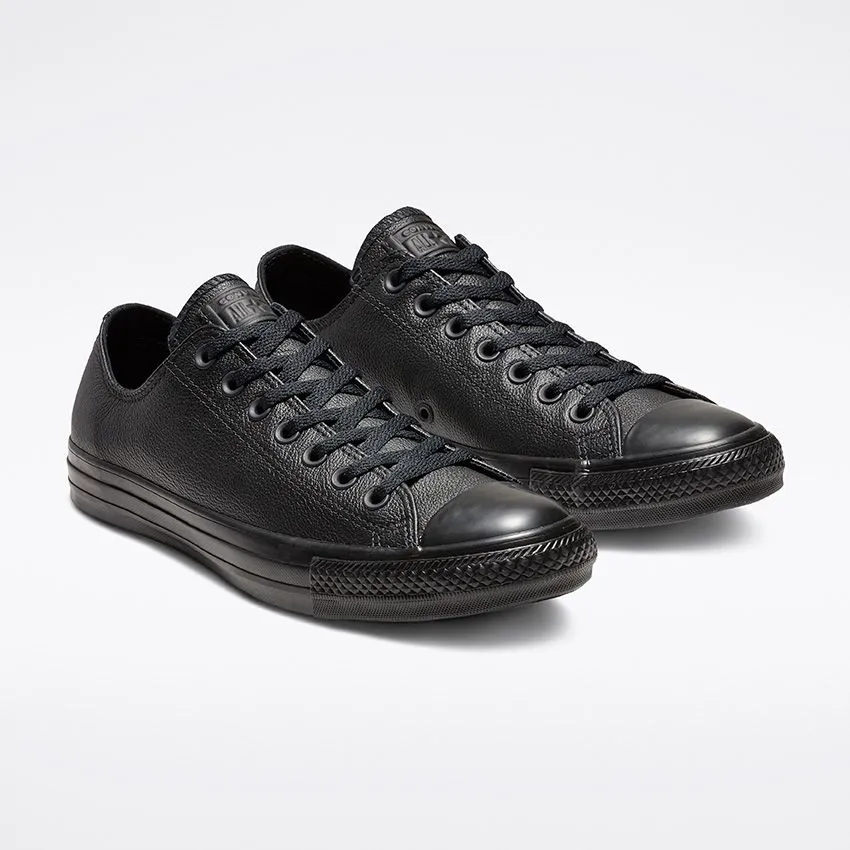 Converse Chuck Taylor All Star Leather Black Low Top - 135253