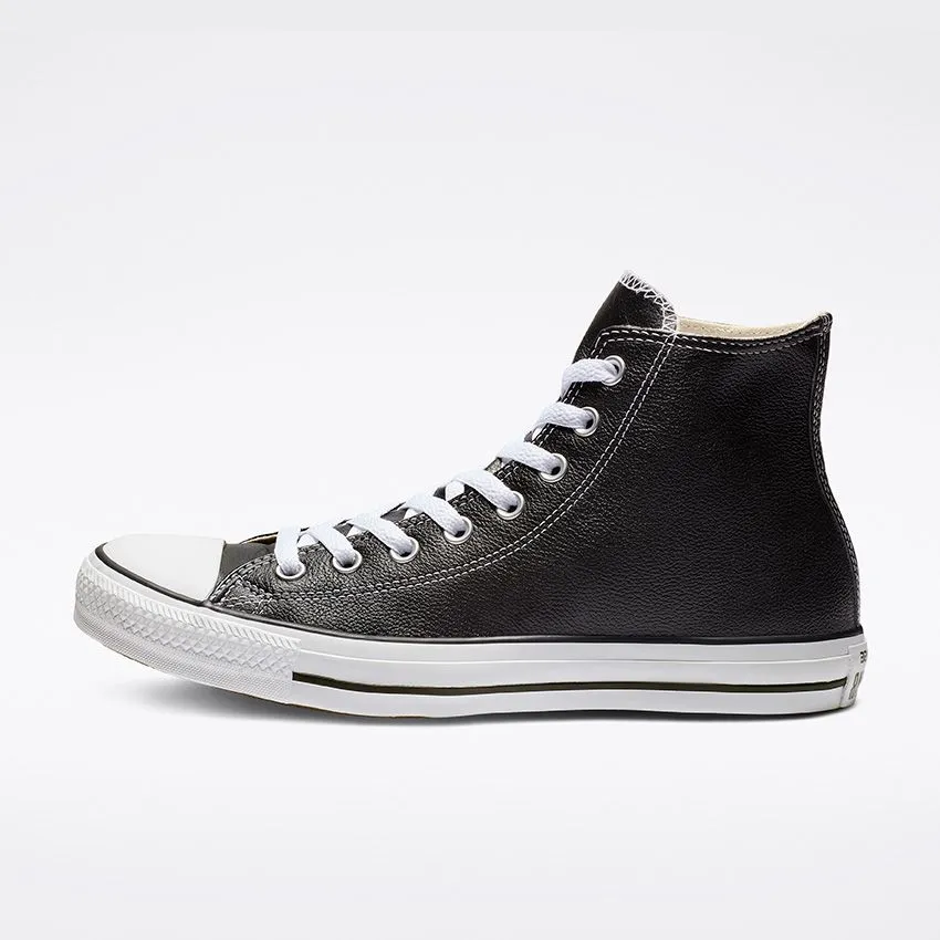 Converse Chuck Taylor All Star Leather High Top Black White 132170C