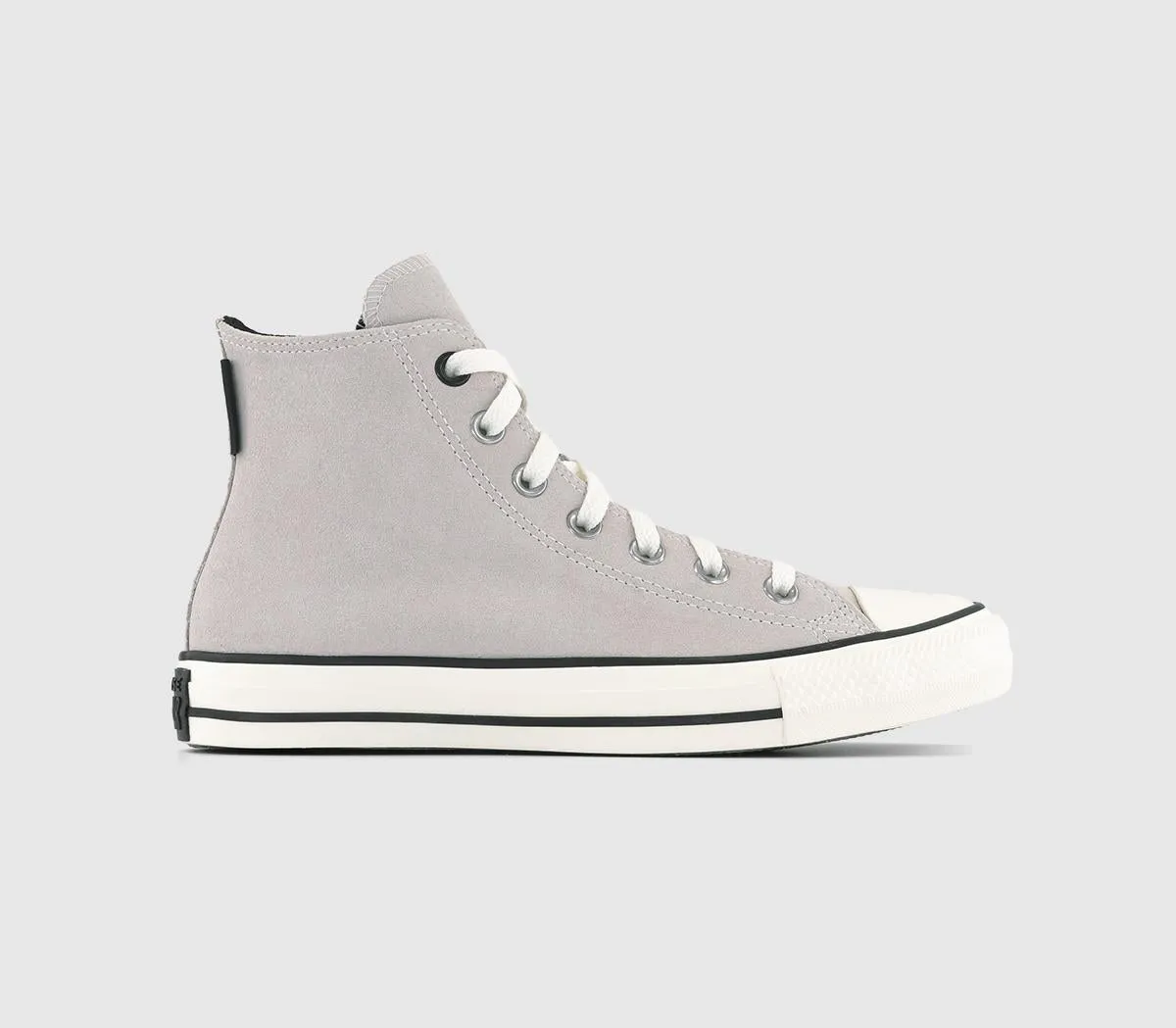 Converse Hi Top Sneakers in Pale Putty, Black, and Egret