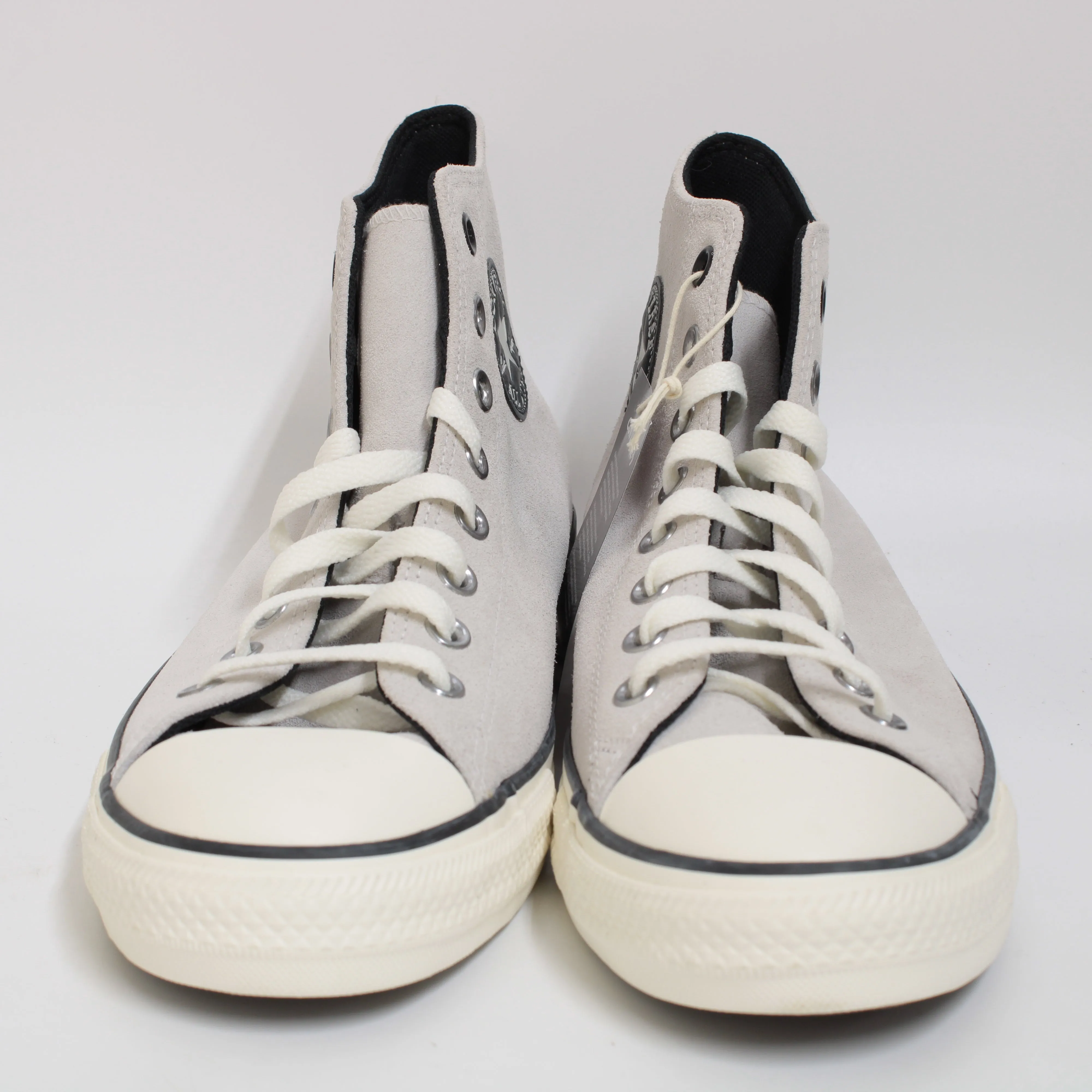 Converse Hi Top Sneakers in Pale Putty, Black, and Egret