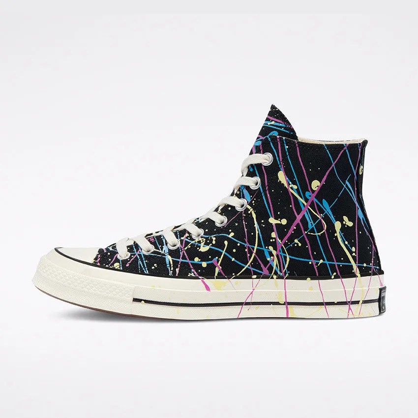 Converse Paint Splatter Chuck 70 High Top Black/Hyper Magenta 170801C