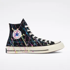 Converse Paint Splatter Chuck 70 High Top Black/Hyper Magenta 170801C