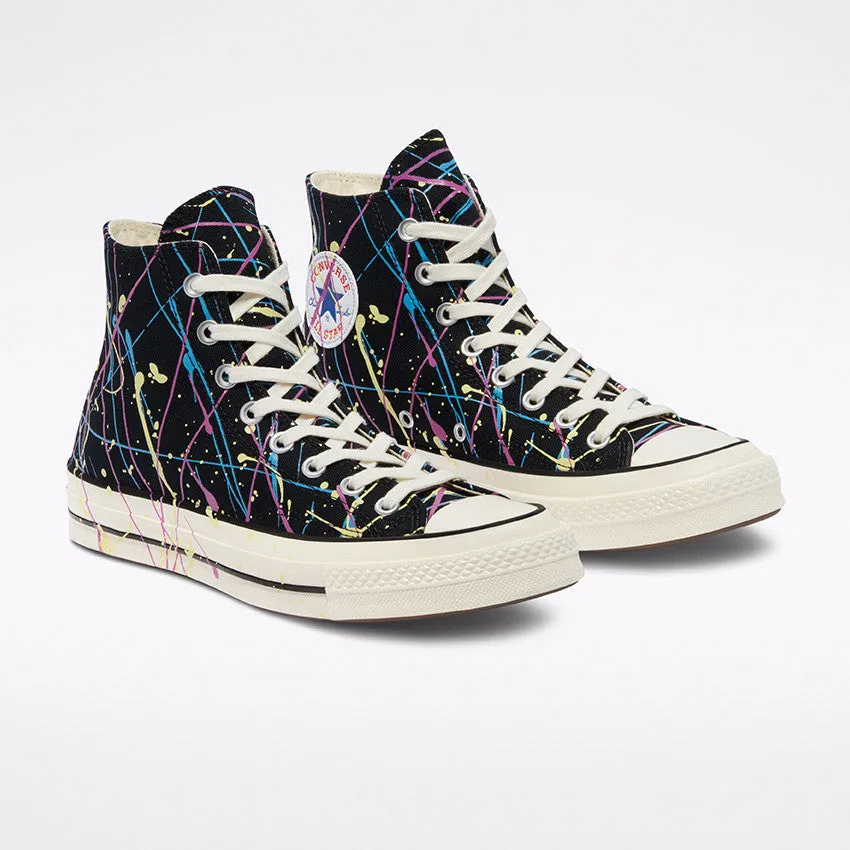 Converse Paint Splatter Chuck 70 High Top Black/Hyper Magenta 170801C