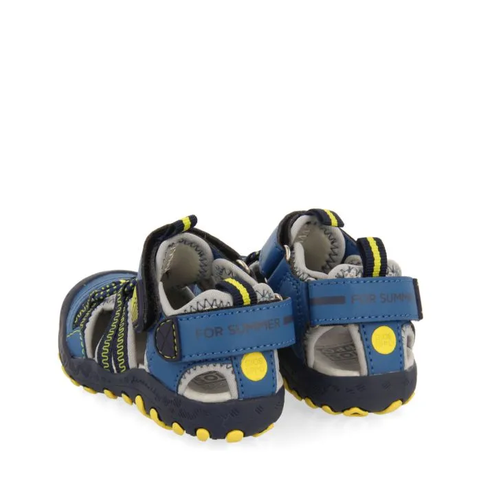 Curvelo babies teal sports sandals