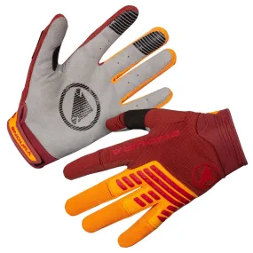 Cycling Gloves Endura SingleTrack Red for Men