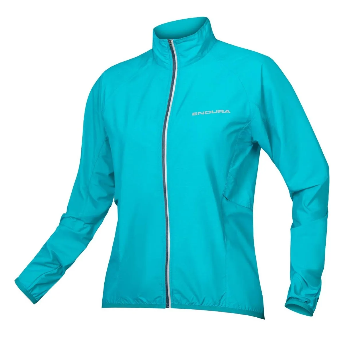 Cyclist windbreaker women Endura Pakajak blue.