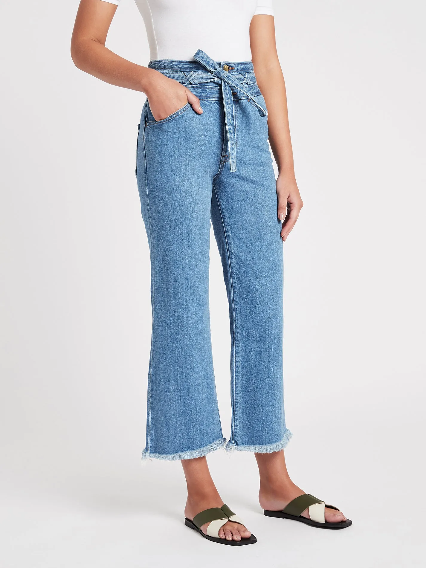 Denim Cropped Jeans for Women