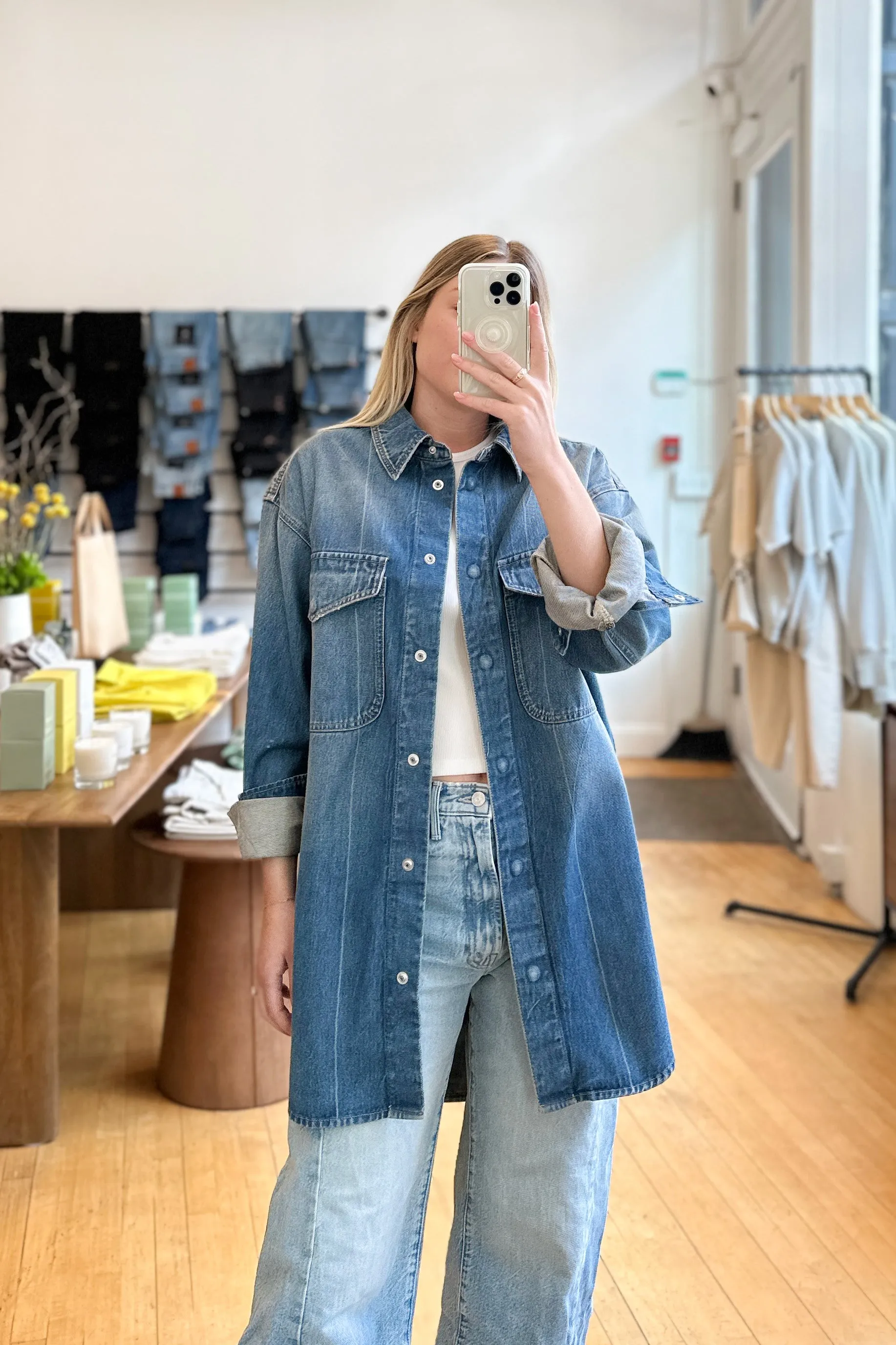 Denim Shirt Mid Blue