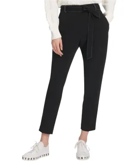 Dkny Womens Tie-Waist Casual Trouser Pants