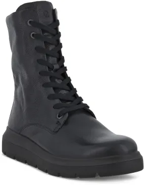 Ecco leather lace-up ankle boot for women - model 216213-01001