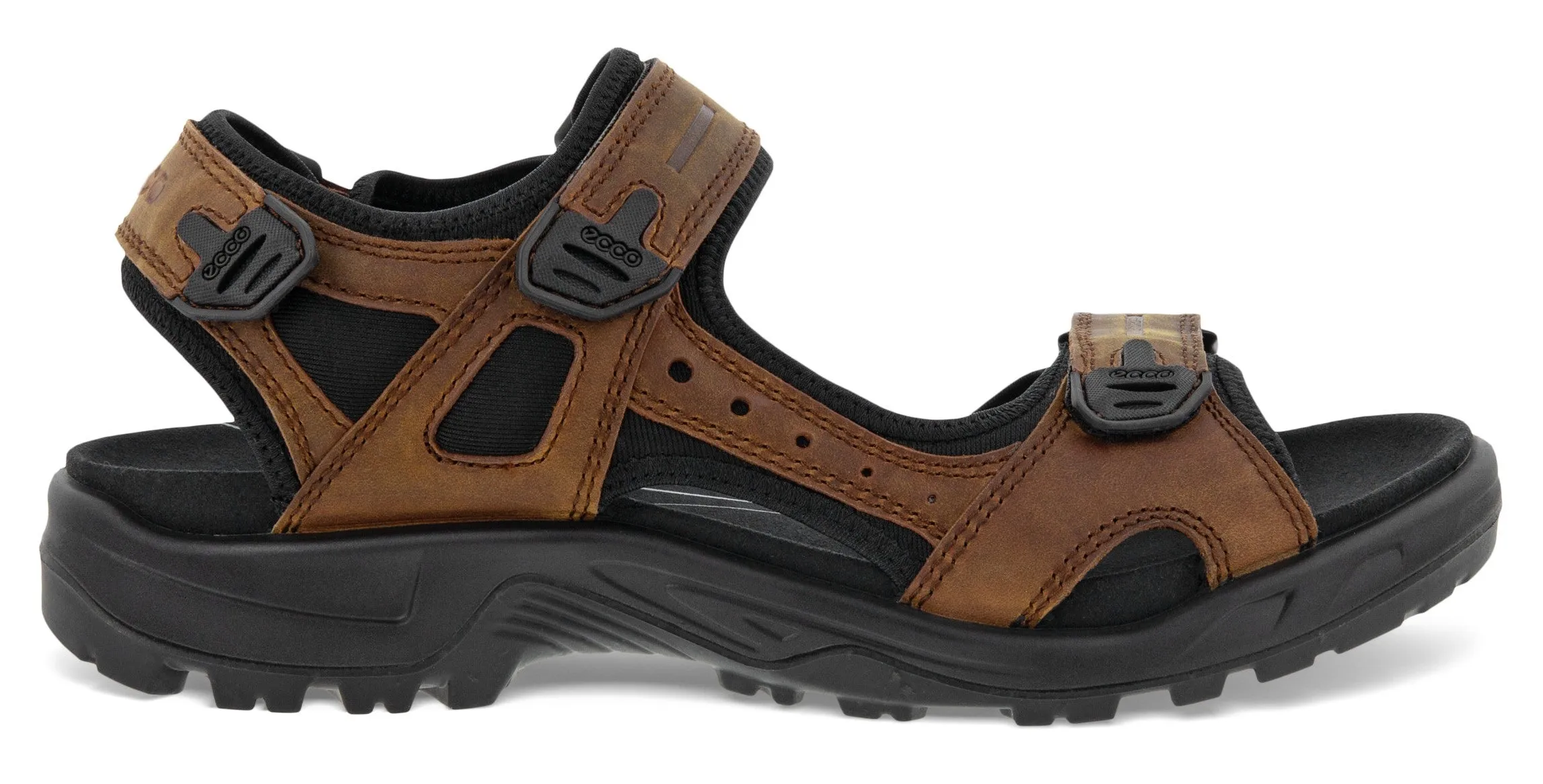 Ecco Offroad Sandal - Mens Leather Touch-Fastening - Model 822184-02671