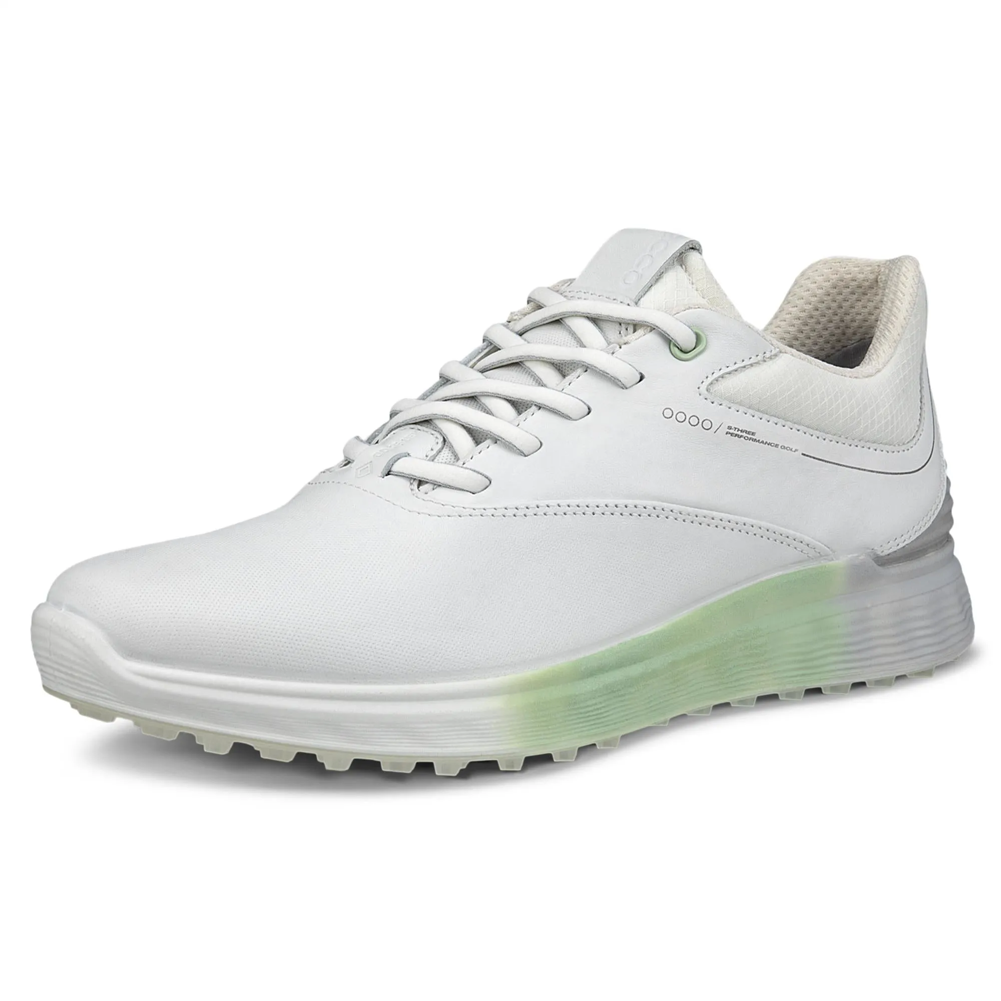 Ecco S-Three Ladies Golf Shoes White/Matcha Gore-Tex