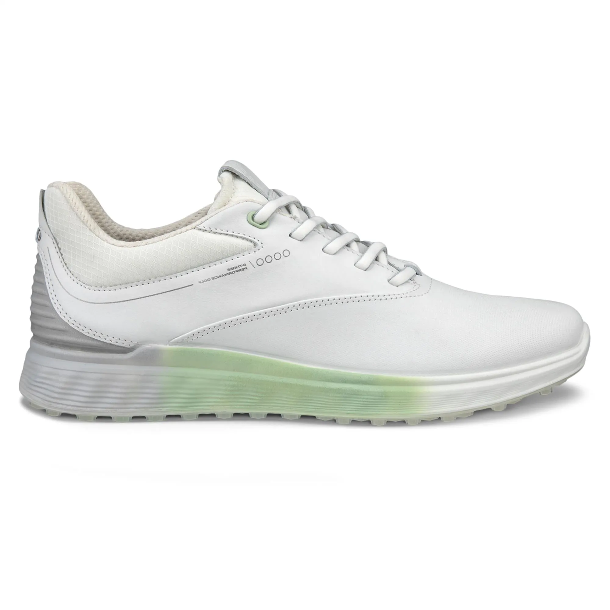 Ecco S-Three Ladies Golf Shoes White/Matcha Gore-Tex