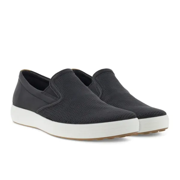 ECCO Soft 7 Slip-On Black Men's Shoes