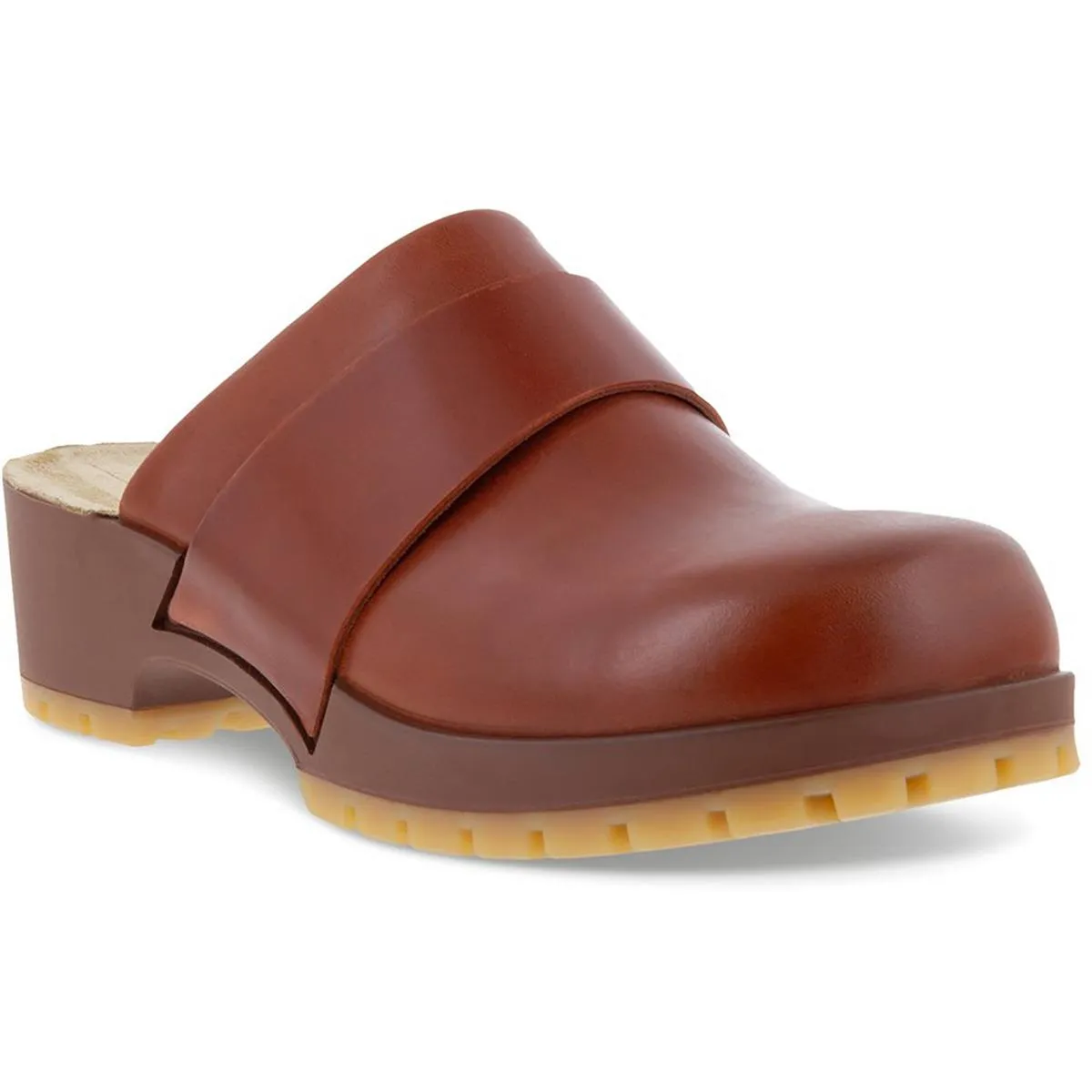 ECCO Women's Leather Slip On Clogs - Comfortable & Stylish