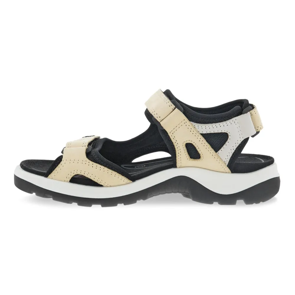 Ecco Yucatan Sandal for Women - Straw/Shadow White