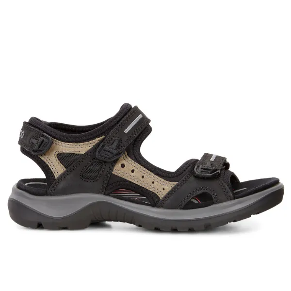 ECCO Yucatan Womens Sandals Black/Mole