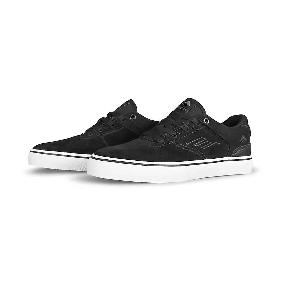 Emerica Low Vulc Youth Skate Shoes - Black/White/Gum - Buy Now